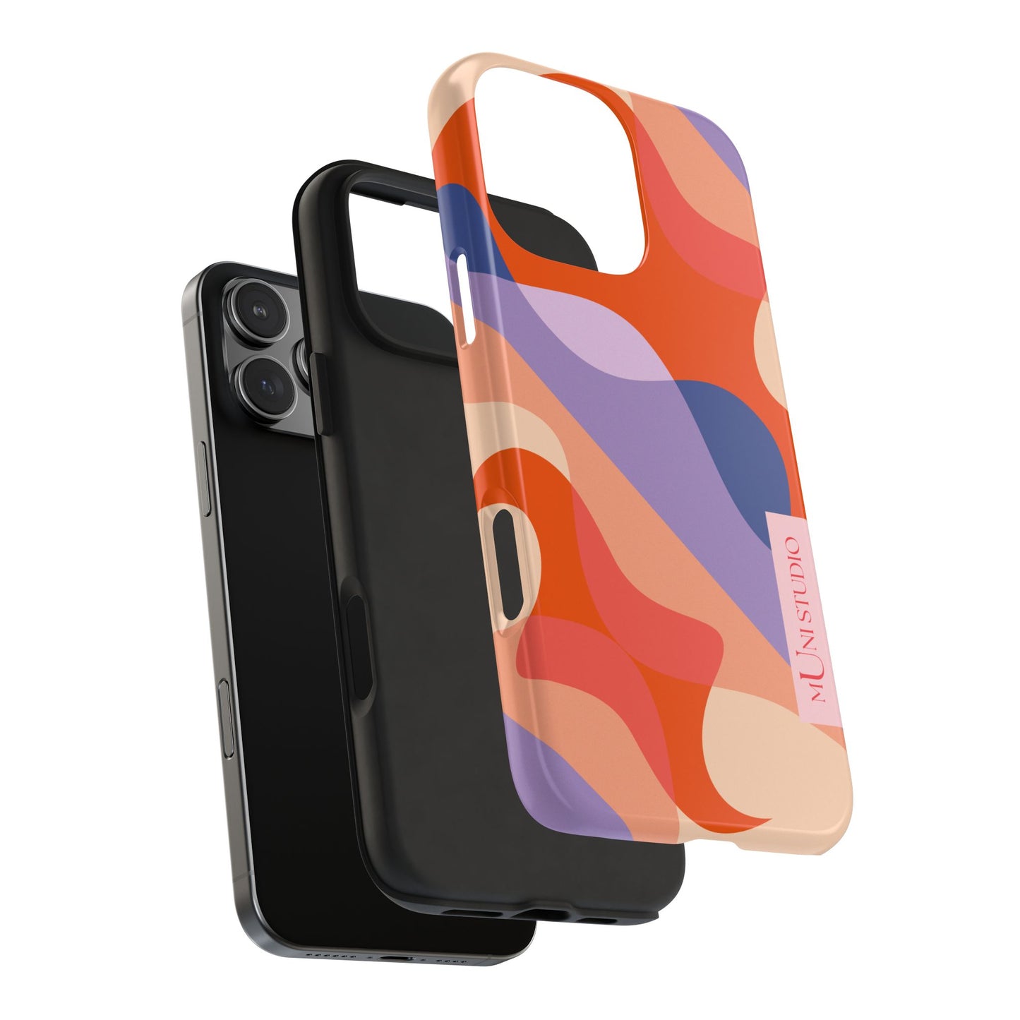 Muni Studio FLOW Tough Phone Case – back view