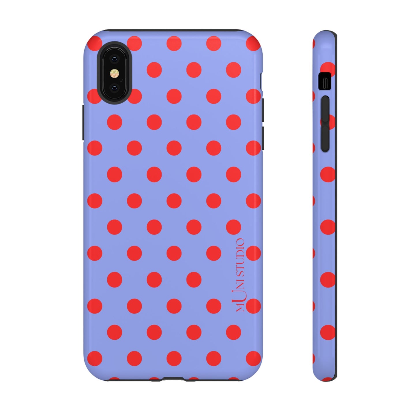 RED POLKA, Tough Phone Case