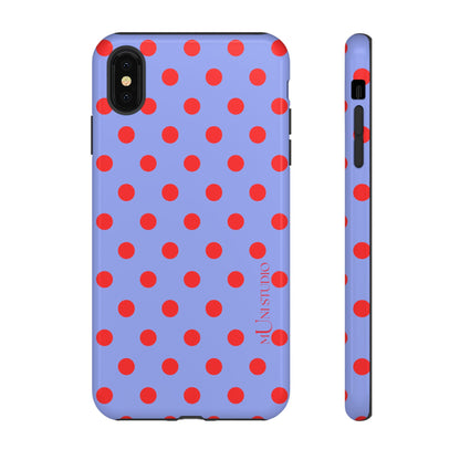 RED POLKA, Tough Phone Case