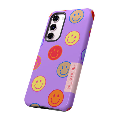 LAVENDER SMILEY, Tough Phone Case