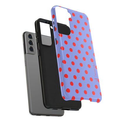 RED POLKA, Tough Phone Case