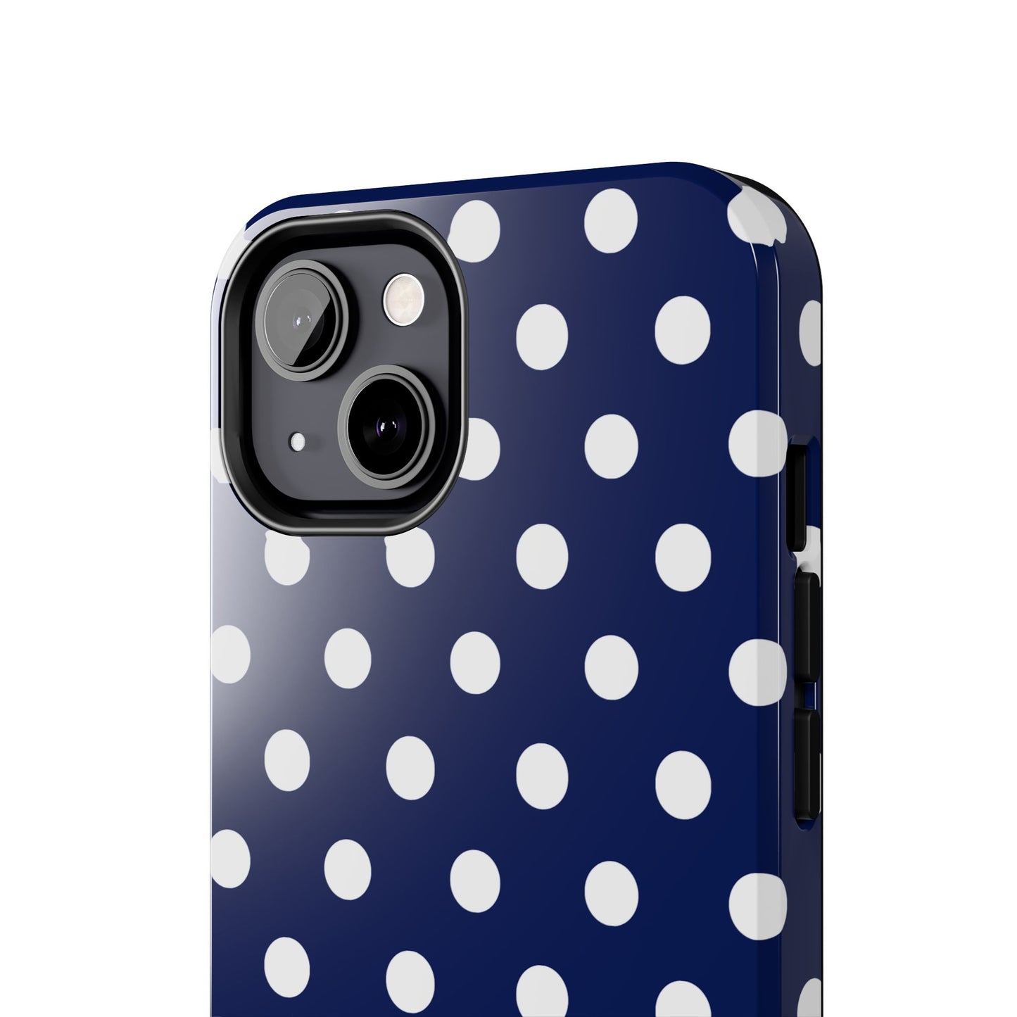 NAVY POLKA, Tough Phone Case