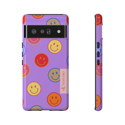 LAVENDER SMILEY, Tough Phone Case