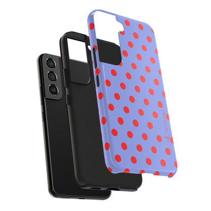 RED POLKA, Tough Phone Case