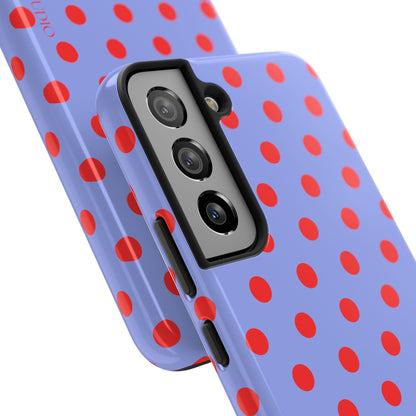 RED POLKA, Tough Phone Case