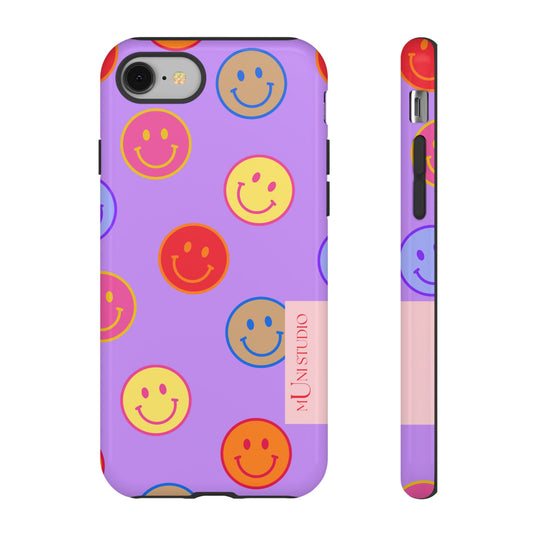 LAVENDER SMILEY, Tough Phone Case