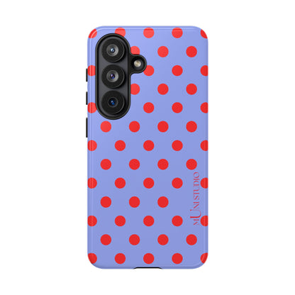 RED POLKA, Tough Phone Case