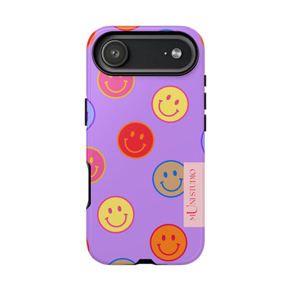 LAVENDER SMILEY, Tough Phone Case