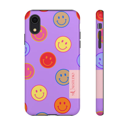 LAVENDER SMILEY, Tough Phone Case