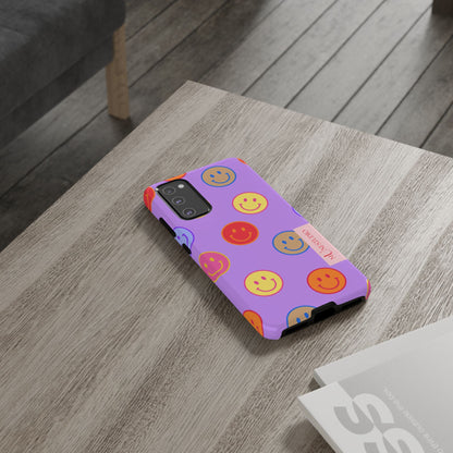 LAVENDER SMILEY, Tough Phone Case