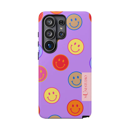 LAVENDER SMILEY, Tough Phone Case