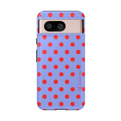 RED POLKA, Tough Phone Case