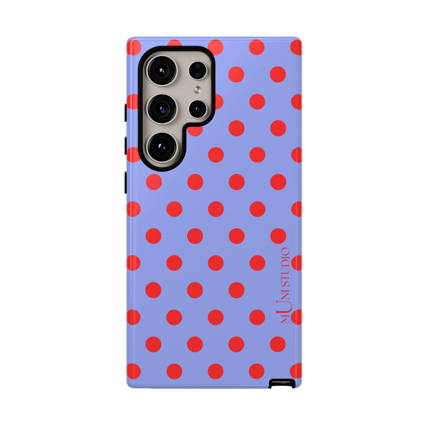 RED POLKA, Tough Phone Case