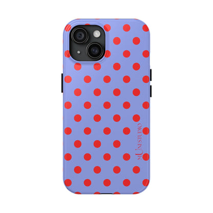 RED POLKA, Tough Phone Case