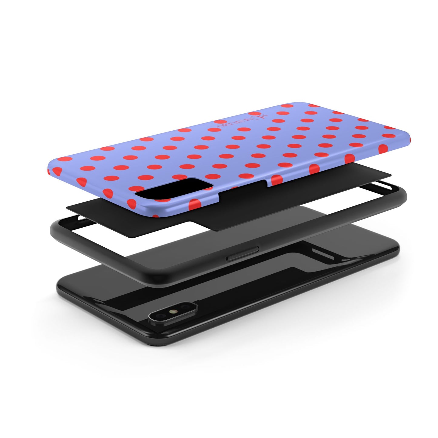 RED POLKA, Tough Phone Case