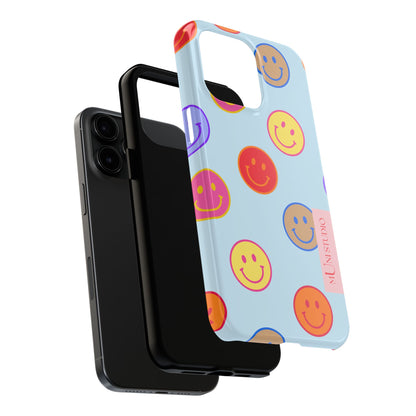 HORIZON BLUE SMILEY, Tough Phone Case