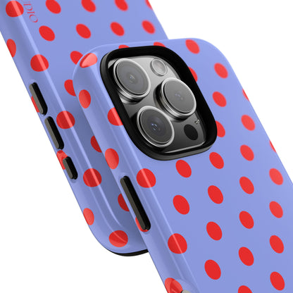 RED POLKA, Tough Phone Case