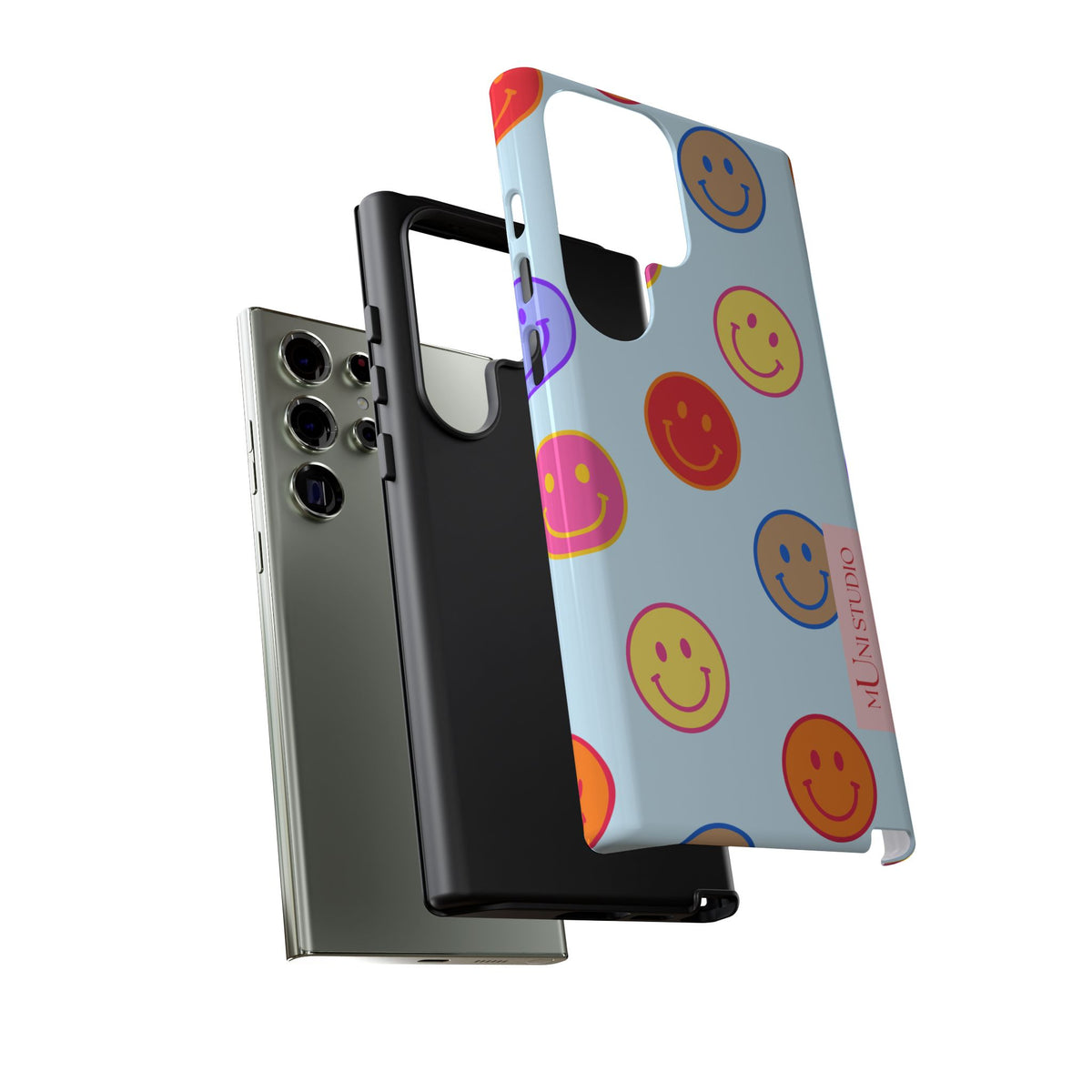 HORIZON BLUE SMILEY, Tough Phone Case