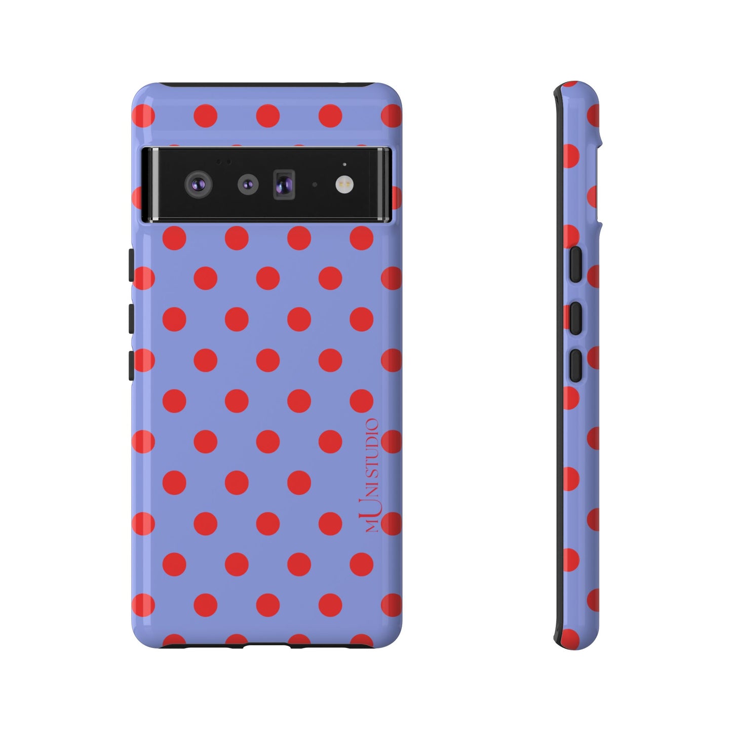 RED POLKA, Tough Phone Case
