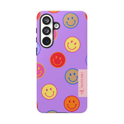 LAVENDER SMILEY, Tough Phone Case