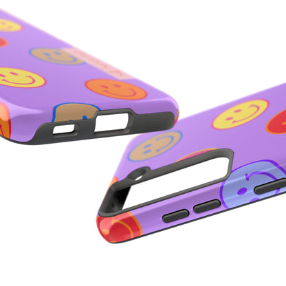 LAVENDER SMILEY, Tough Phone Case