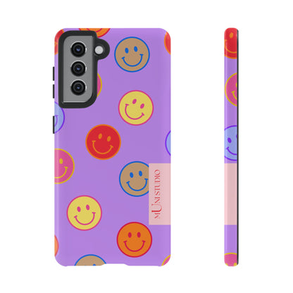 LAVENDER SMILEY, Tough Phone Case