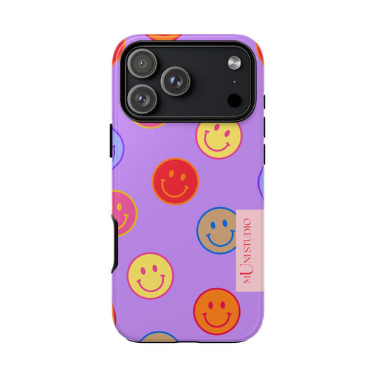 LAVENDER SMILEY, Tough Phone Case