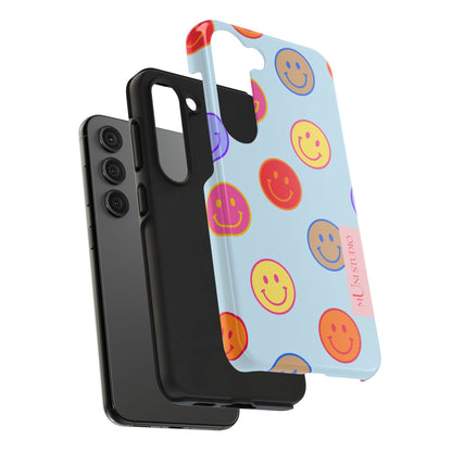 HORIZON BLUE SMILEY, Tough Phone Case