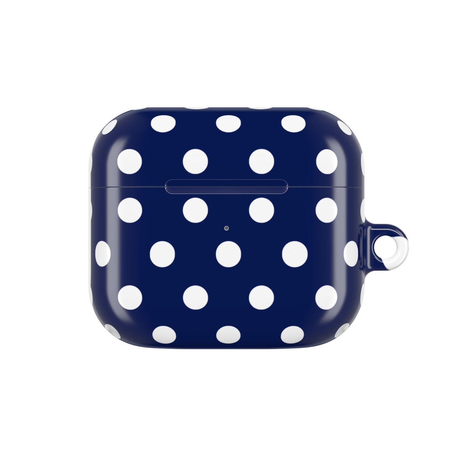 Muni Studio NAVY POLKA AirPod Case – design detail