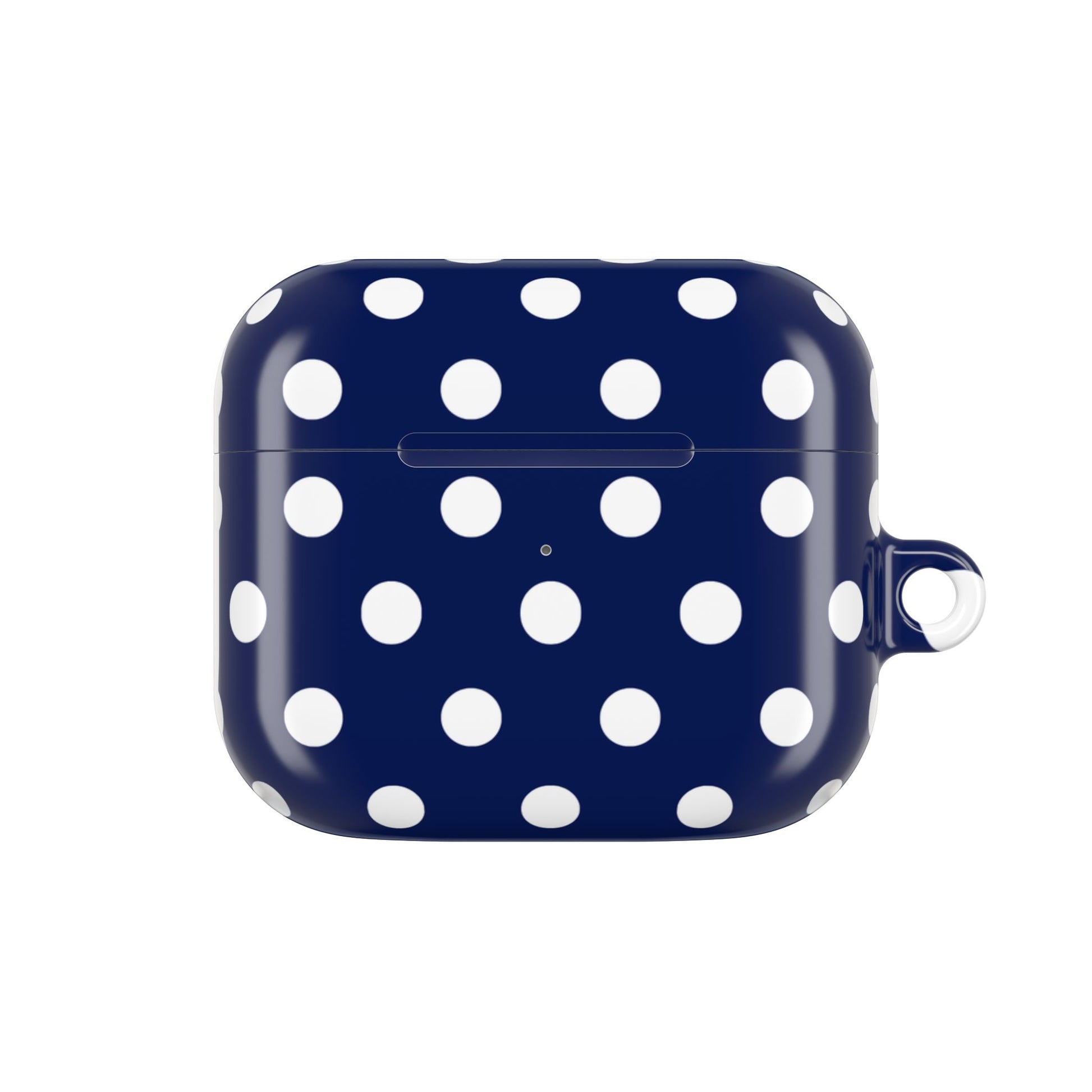 Muni Studio NAVY POLKA AirPod Case – design detail