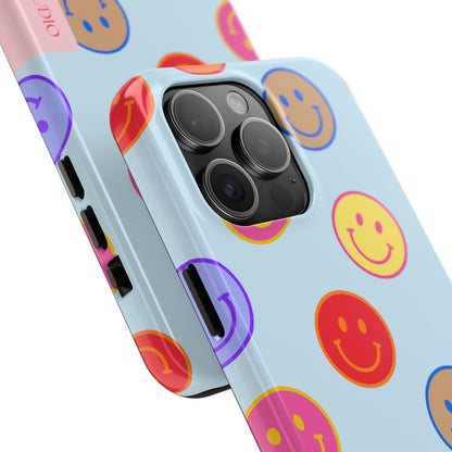 HORIZON BLUE SMILEY, Tough Phone Case
