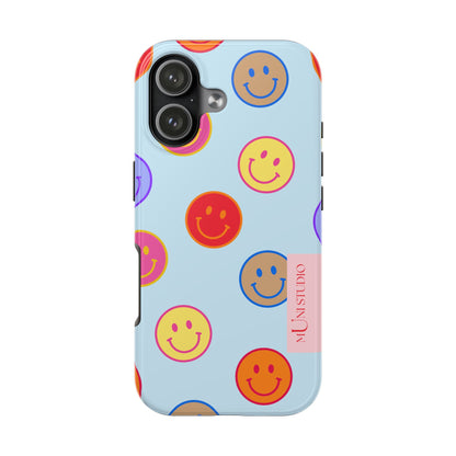 HORIZON BLUE SMILEY, Tough Phone Case
