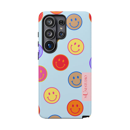 HORIZON BLUE SMILEY, Tough Phone Case