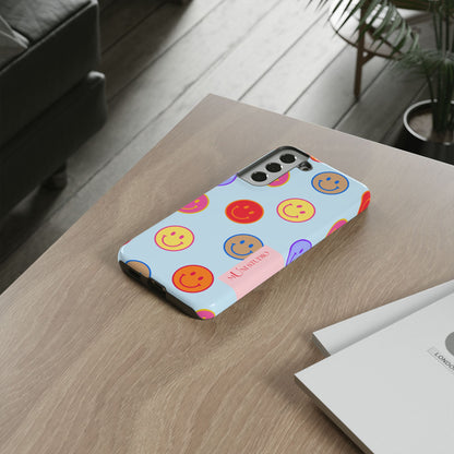 HORIZON BLUE SMILEY, Tough Phone Case