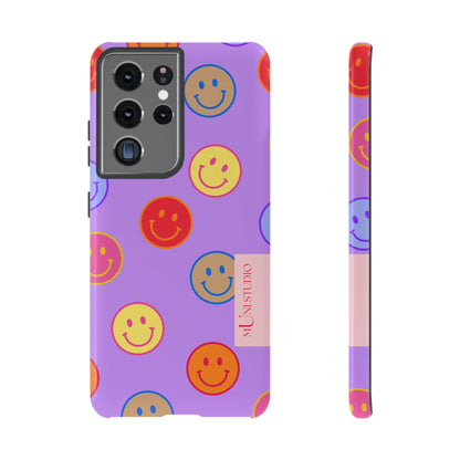 LAVENDER SMILEY, Tough Phone Case