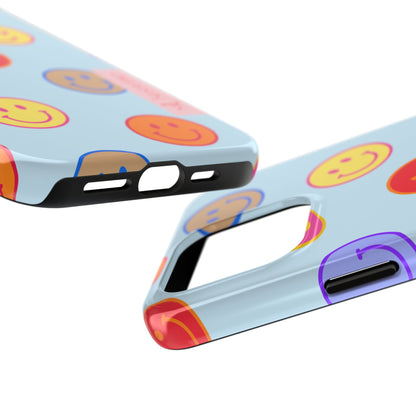HORIZON BLUE SMILEY, Tough Phone Case