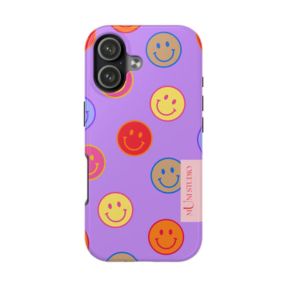 LAVENDER SMILEY, Tough Phone Case