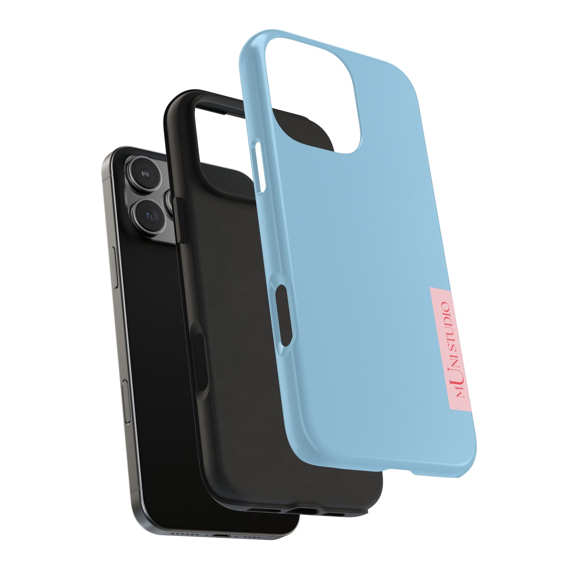 Muni Studio HORIZON BLUE Tough Phone Case – back view