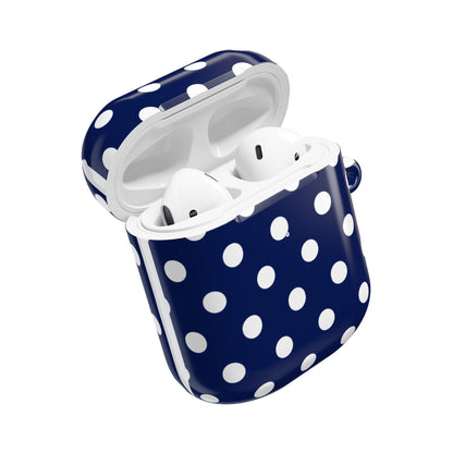 NAVY POLKA AirPod Case