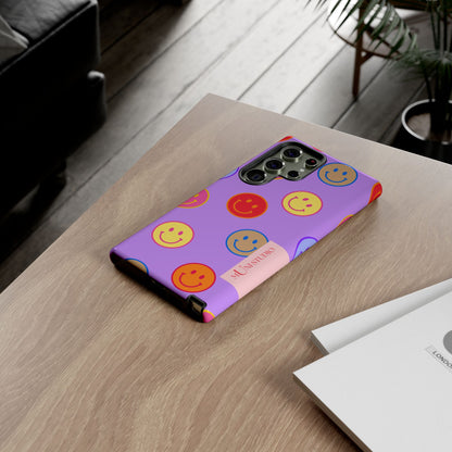 LAVENDER SMILEY, Tough Phone Case