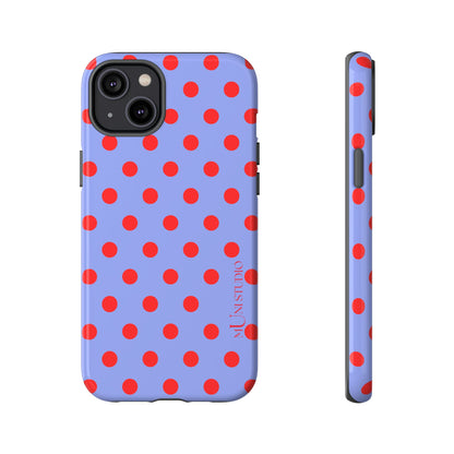 RED POLKA, Tough Phone Case