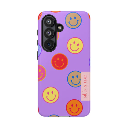 LAVENDER SMILEY, Tough Phone Case