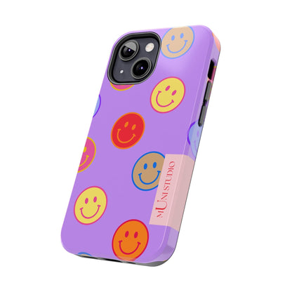 LAVENDER SMILEY, Tough Phone Case