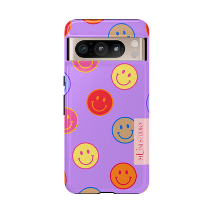 LAVENDER SMILEY, Tough Phone Case