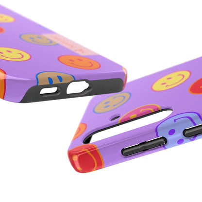 LAVENDER SMILEY, Tough Phone Case