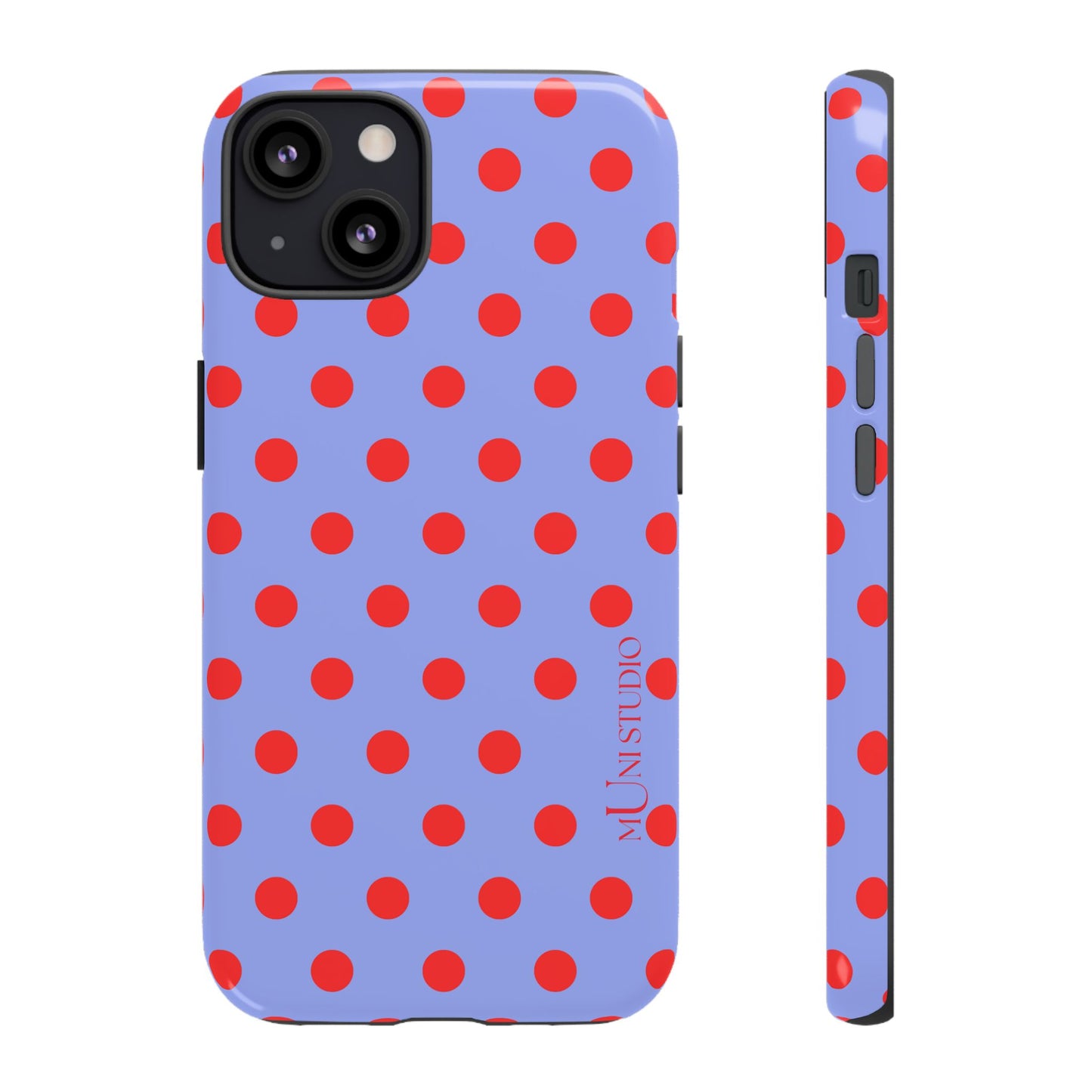 RED POLKA, Tough Phone Case