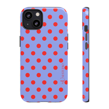 RED POLKA, Tough Phone Case