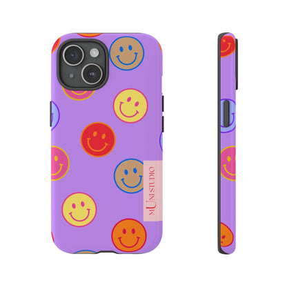 LAVENDER SMILEY, Tough Phone Case