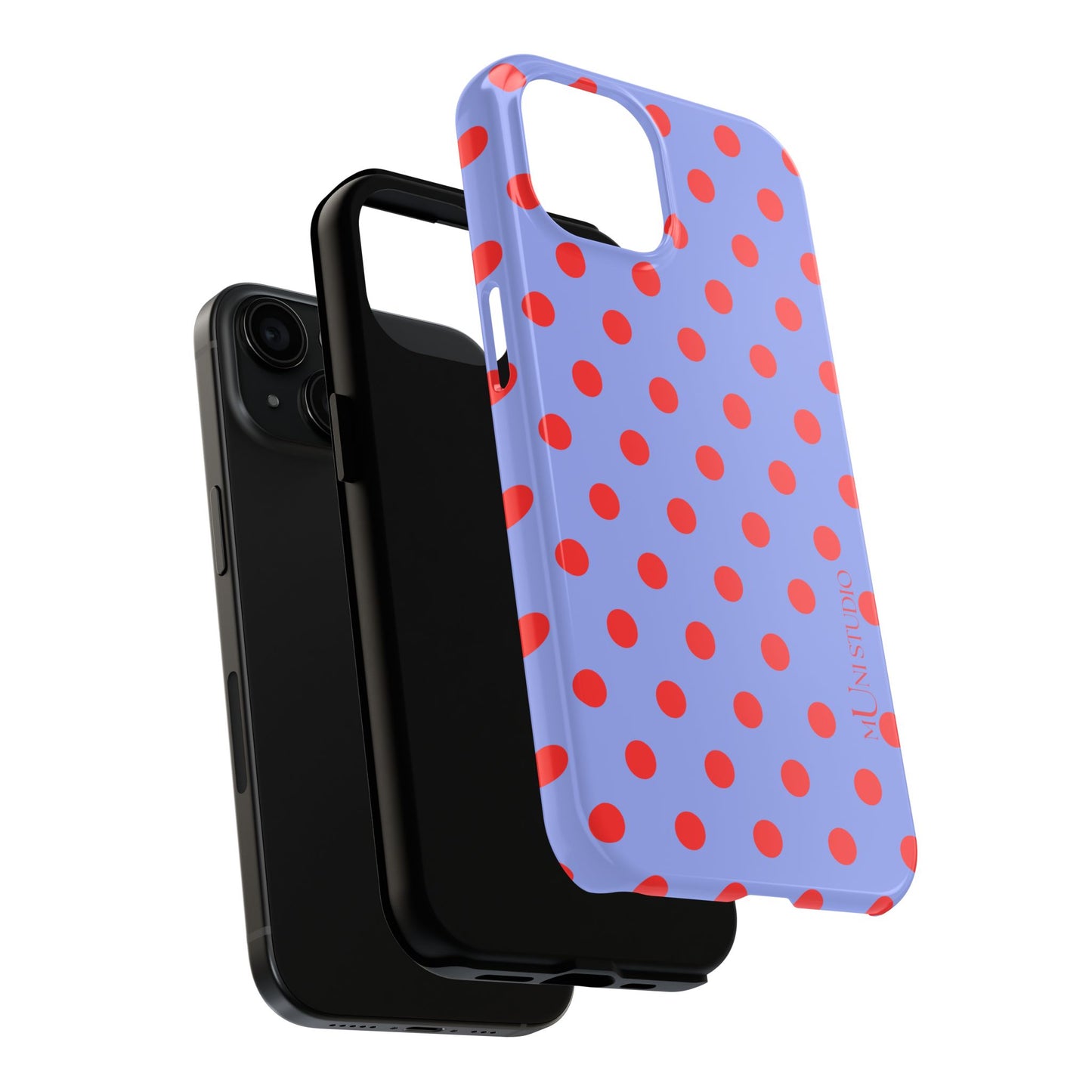 RED POLKA, Tough Phone Case