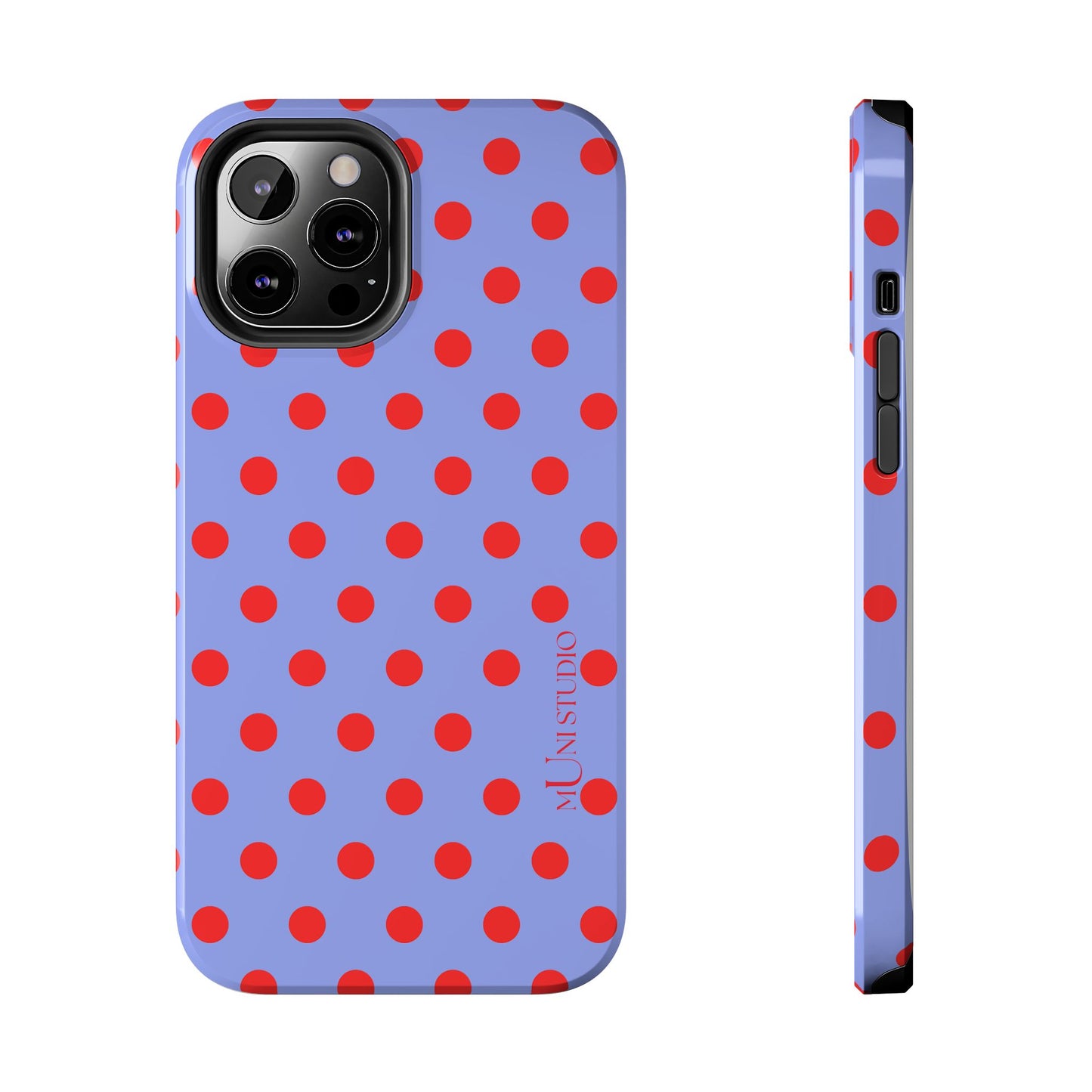 RED POLKA, Tough Phone Case